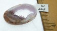 Thumbnail P1020007.JPG: Item #Geodesl2, Price $50.00 Beautiful geode slice. Beautiful amethyst crystals line the inside of this geode slice. Bead is 36mm long by 22mm wide. Bead is not drilled but you can loop silk, leather or your choice through the open bead and suspend for a beautiful pendant.  